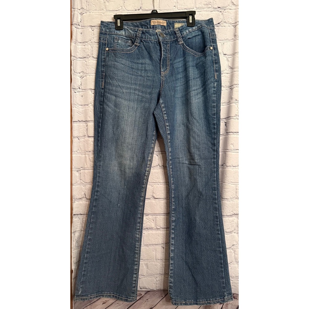 Nine West Vintage America Collection Bootcut Embellished Jeans Size 31 /‎ 12 P